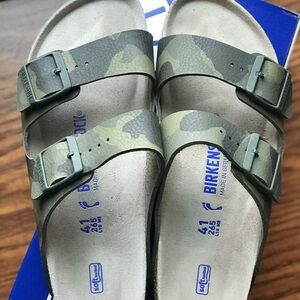 Birkenstock Arizona Camo Green Sandals